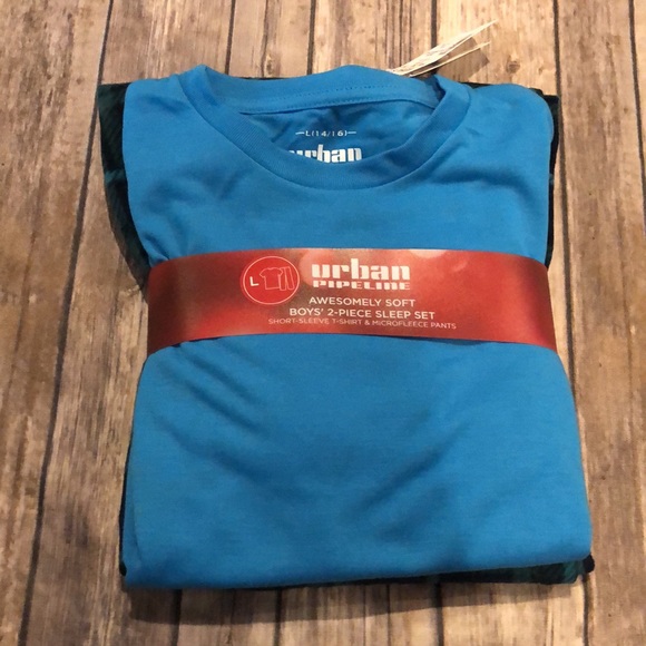 BN Urban Pipeline Boys Size L(14/16) Plaid PJ Set - Picture 4 of 4